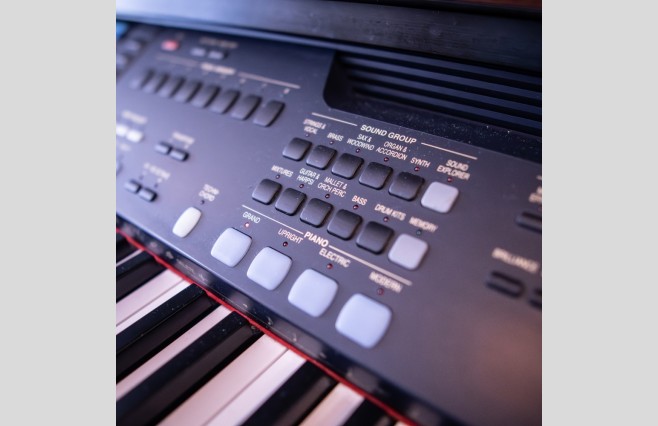 Used Technics SX-PR603 Satin Cherry Digital Piano Complete Package (SN:A600A1228) - Image 10